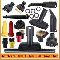 Do odkurzacza parowego Karcher SC1 SC2 SC3 SC4 SC5 SC7 CTK10 CTK20 Części Głowica szczotki Mocna dysza Akcesoria