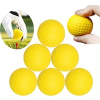 2~10pcs Practice Foam Golf Balls Yellow Indoor Sports Soft Ball Durable Suitable for Beginners Backyard Outdoor Training TMZ
