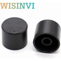 10PCS 20.5 * 17mm plastic black knob flower shaft 6mm potentiometer adjustment knob cap speaker sound adjustment knob