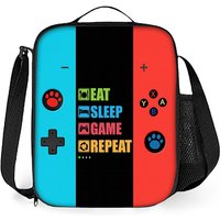 GamePad Shoulder Strap Insulated Lunch Bag Student Bento Food Container Bags Reusable Thermal Cooler Lunch Boxes for Work