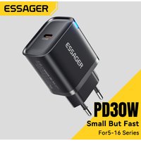 Essager 30W Fast Charger PD Charger For iPhone 16 15 14 13 Huawei Quick Charger PD3.0 QC3.0 Phone Charger Type C Tablets Charger