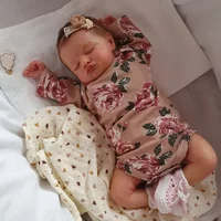 18inch Reborn Dolls Rosalie Newborn Baby Size Sleeping Baby Doll Already Painted 3D Skin with Visible Veins muñecas para ninas