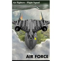 DIY SR-71 Blackbird Spyplane Model Kit Iconic Military Collectible Building Blocks Gift for Aviation Enthusiasts(183pcs)