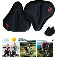 AliExpress NONE Bicycle Cover Silicone Cushion Thickened Soft Mountain Bike Seat Cover Widen Comfortable Electric Vehicle Accessory