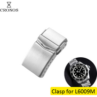 Cronos Uhrenteile, Metallarmband, Edelstahl, massiver gebürsteter Verschluss, 18 mm, 20 mm, für 62Mas-Uhr