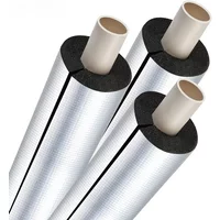 Self-adhesive Open-style Foam Pipe Insulation Sleeve Aluminum Foil Water Pipe Air Conditioning Insulation Inner Diameter 16-48mm