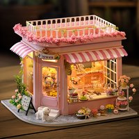 Wooden Miniature Doll House 3D Puzzle Assembly Building Model Kit Small Room Toys Home Decoration With Furniture Birthday Gifts