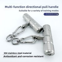 Stainless Steel Multifunctional Universal Handle Cable Machine Accessories High Pull Down Grip Fitness Equipment Parts