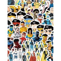 AliExpress NONE 80PCS Invincible Young Hero Stickers Mark Grayson Graffiti Decals DIY Luggage Laptop Phone Guitar Car Bike Skateboard Stickers