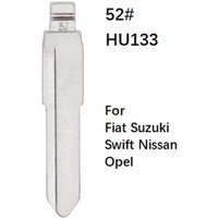 10Pcs 52# HU133R HU87 Metal Blank Uncut Universal Remotes Flip Blade For KD VVDI JMD Remote For Fiat Suzuki Swift Nissan Opel