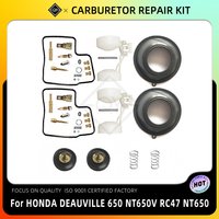 Motorcycle Carburetor Seal Gasket Diaphragm Rebuild Parts Carburetor Repair Kit For HONDA DEAUVILLE 650 NT650V RC47 NT650 NT 650