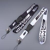 Lanyard Keychain Work Card ID Cell Phone Key Hanging Neck Keyring For Mercedes Benz AMG C E S ML GLK GLE GLS GLC SLK W177 W176