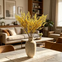 Silk Artificial Reed Chrysanthemum Flower Wedding Bridal Bouquet Wreath Home Vase Yard Outdoor Garden Holidays Decorayions Gifts