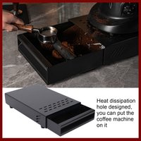 Coffee Residue Powder Box Non Slip Stainless Steel Coffee Knock Box Detachable Drawer Heavy Duty for Household