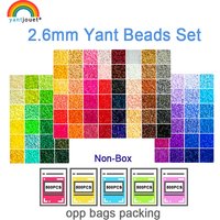 Yantjouet Kit de perles 2.6mm 24 48 72 couleur/ensemble pour enfant Hama perles Perler perles bricolage Puzzles de haute qualité fait main cadeau enfants jouet