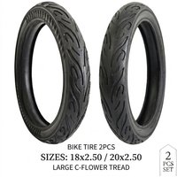 2Pcs Bicycle Outer Tires 18x2.50 20x2.50 Anti-Slip Bike Tyre Set for Kids BMX Mountain Cycle Parts Pokrishka Neumatico Bicicleta