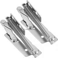 1 Pair Triangular Spring Hinge for Sofa Cabinet Bed Lift-Up Flap Support Adjustable Opening Storage with Support