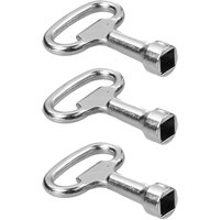 3Pcs Square Wrench Square Key Water Tap Ventilation Key Stainless Steel Electric Cabinet DoorLock Turn Tongue Lock Water Tap