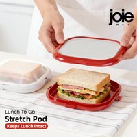 Joie Silicone Lunch Box Portable Sandwich Toast Bento Box Food Container Snack Box Picnic School Office Camping Breakfast