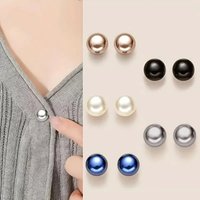 10pcs Pearl Button Pins, DIY Decorative Safety Button Covers for Shoes, Hats, Bags, Shawls, Collar Fixed Pin Brooch