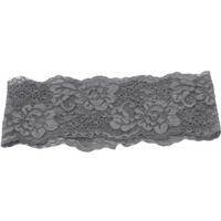 Korean Lace Floral Headbands Wide Spandex Hollow-Out Lightweight Headwrap Solid Color Breathable Mesh Elastic Hair Bands Female
