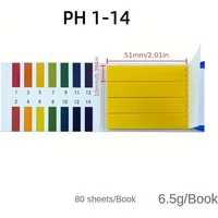 80-800 Strips Professional 1-14 ph Litmus Paper Ph Test Strips Water Cosmetics Soil Acidity Test Strips with Control Card