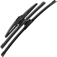 1set Front & Rear Windshield Wiper Blades Windscreen Wipers For Hyundai Santa Fe CM 2007-2012 2008 2009 2010 2011 Accessories