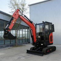 New Mini Excavator 2.5 Ton Crawler Type Mini Excavator Reinforced Chassis Customized Cab Equipped With Telescopic Arm