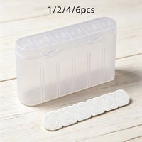 1/2/4/6 PCS Battery Storage Box, Holds 6pcs 18650 Batteries with Protective Pads, Sturdy & Portable Case, Batteries Not Included