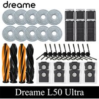Dreame L50 Ultra Robot Vacuum Cleaner Accessories Main Side Brush HEPA Filter Mop Cloths Dust Bag Spare Parts