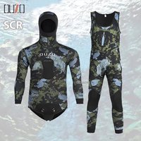 3mm Neoprene Wetsuits Jacket Pants Camo Diving Suits Scuba Snorkeling Surfing Water Sports Keep Warm Long Sleeve Diving Clothing