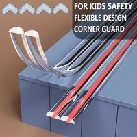 Bande de protection d'angle de meuble, protection de bord de Table, auto-adhésive transparente, anti-Collision, pare-chocs souple, sécurité pour bébé