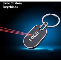100pcs Personalized Metal Keychain Free Custom LOGO QR Code Text Lettering Advertisement Gift Zinc Alloy Key Holder