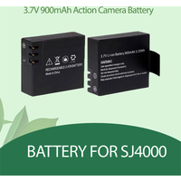 3.7V 900mAh Rechargable Li-ion Battery for Sj4000 SJ5000 M10 SJCAM Sj4000 Battery Sport Action Camera DV SJ Dedicated Battery