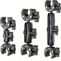 Camera Double Clip Camera Crab Clamp Motorcycle Bicycle Handlebar Clip Bracket For Insta360 One X2 X3 Sport Camera Accessories