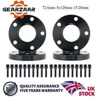 4PCS Wheel Spacers Black Staggered 15mm + 20mm & Bolts For BMW 3 Series E Series