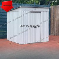 01A 6 X 6 FT Large Outdoor Storage Shed, Metal Utility Tool Sheds with Floor Frame, Steel Garden Shed for Backyard Garden Patio