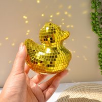 Desktop Disco Mirror Decorative Duck Mirror Glass Disco Ornament Disco Decoration Duck Home Decor Disco Ball Duck Home