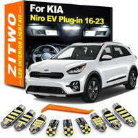 ZITWO 13Pcs Canbus LED Bulb Interior Map Dome Trunk Light Kit For kia Niro EV Plug-in 2016 2017 2018 2019 2020 2021 2022 2023