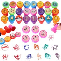 12/24pcs Pokemon Series Stamps Classic Anime Peripherals Cute Pikachu Seal Teacher Reward Gifts School Party Supplies Kawaii Toy