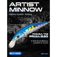 Hunthouse 4PCS Combination Artist Minnow Fishing Lure 70mm/7g 80mm/8.5g Hard Sinking Jerkbait Leurre Tackle Pesca Decoy LW401