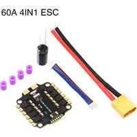 UAngel 4IN1 45A 60A ESC BLHELI_S Support 3-6S brushless motor Support DShot300 600 Multishot Oneshot PWM FPV F4 Flight Control