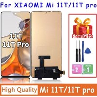 6.67"AMOLED For Xiaomi Mi 11T Pro LCD 2107113SG Display Touch Screen Digitizer Assembly for Xiaomi 11T LCD With Frame