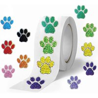 Dog Paw Themed Washi Tape Roll (500 Sheets) Pet Decor Stickers for Scrapbooking, Envelope Seals & DIY LanLanStickersWorld Store