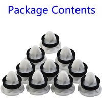 10Pcs Door Trim Panel Mounting Clips White Nylon For Renault 7703077476 Car Interior Accessories Fastener Clips