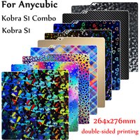 For Anycubic Kobra S1 Pei Plate 264x276 Smooth Textured Sheet Kobra S1 Combo Buildplate Double Sided Kobra S1 Combo S1C Parts image 4