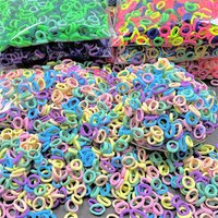 Children's Thumb Loop Elastic Hair Ties No Damage Towel Ring High Elasticity Seamless Hair Bands for Girls