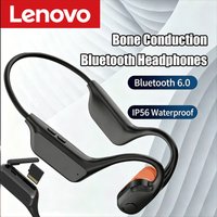 Lenovo Open-Ear Bone Conduction Bluetooth Headphones with Extra-Long Battery Life Perfect for Running, Cycling Swimming Sports