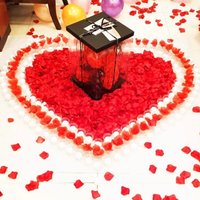 Multicolor Artificial Fake Rose Red Roses Silk Fake Flowers Petals for Valentine's Day Wedding Party Favors Romantic Decoration