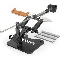 XARILK Professioneller Messerschärfer aus Aluminium, GEN3-geführtes Messerschärfsystem, Messerschärfset mit 3 Diamantplatten